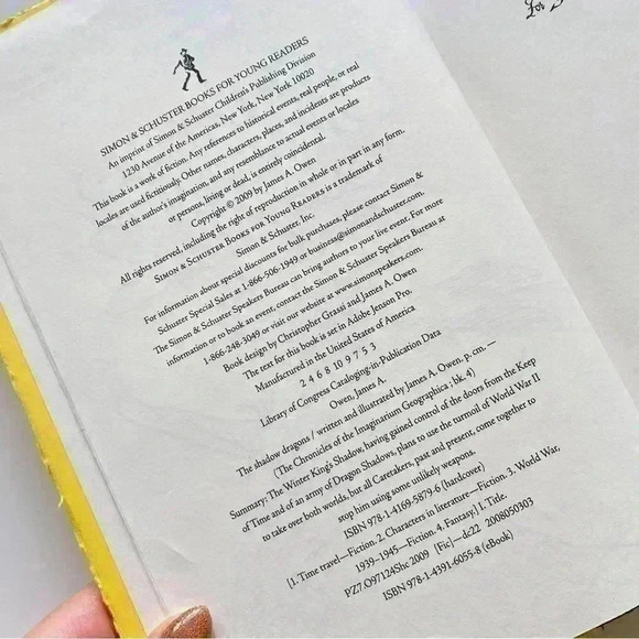 The Shadow Dragons by James A Owen, Hardcover, SIGNED With Note & Drawing - Picture 4 of 7